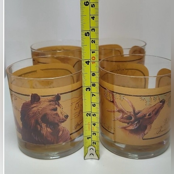Vintage Wildlife Print Glass Set with Coasters - Picture 8 of 11